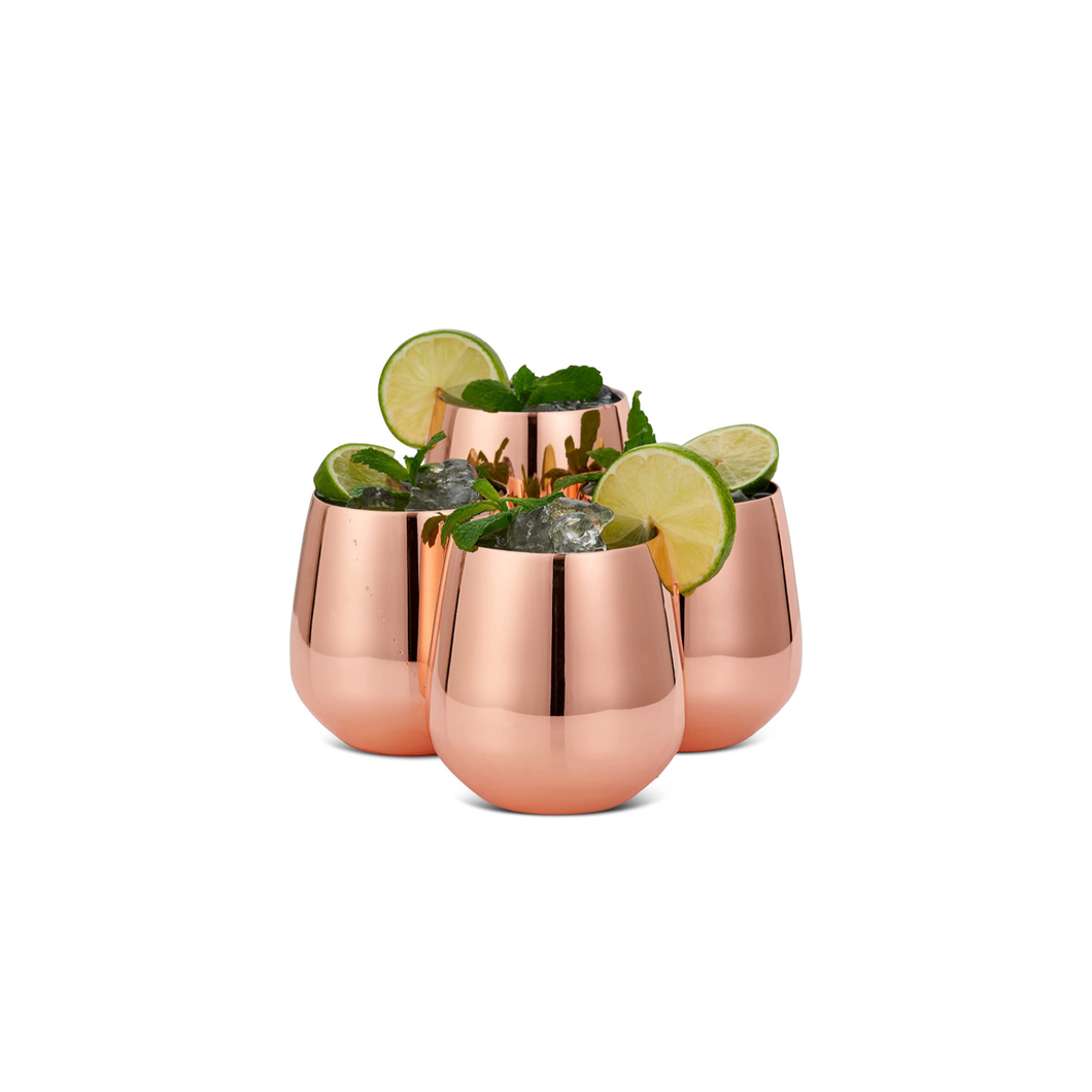 Vaso sin tallo cobre whisky