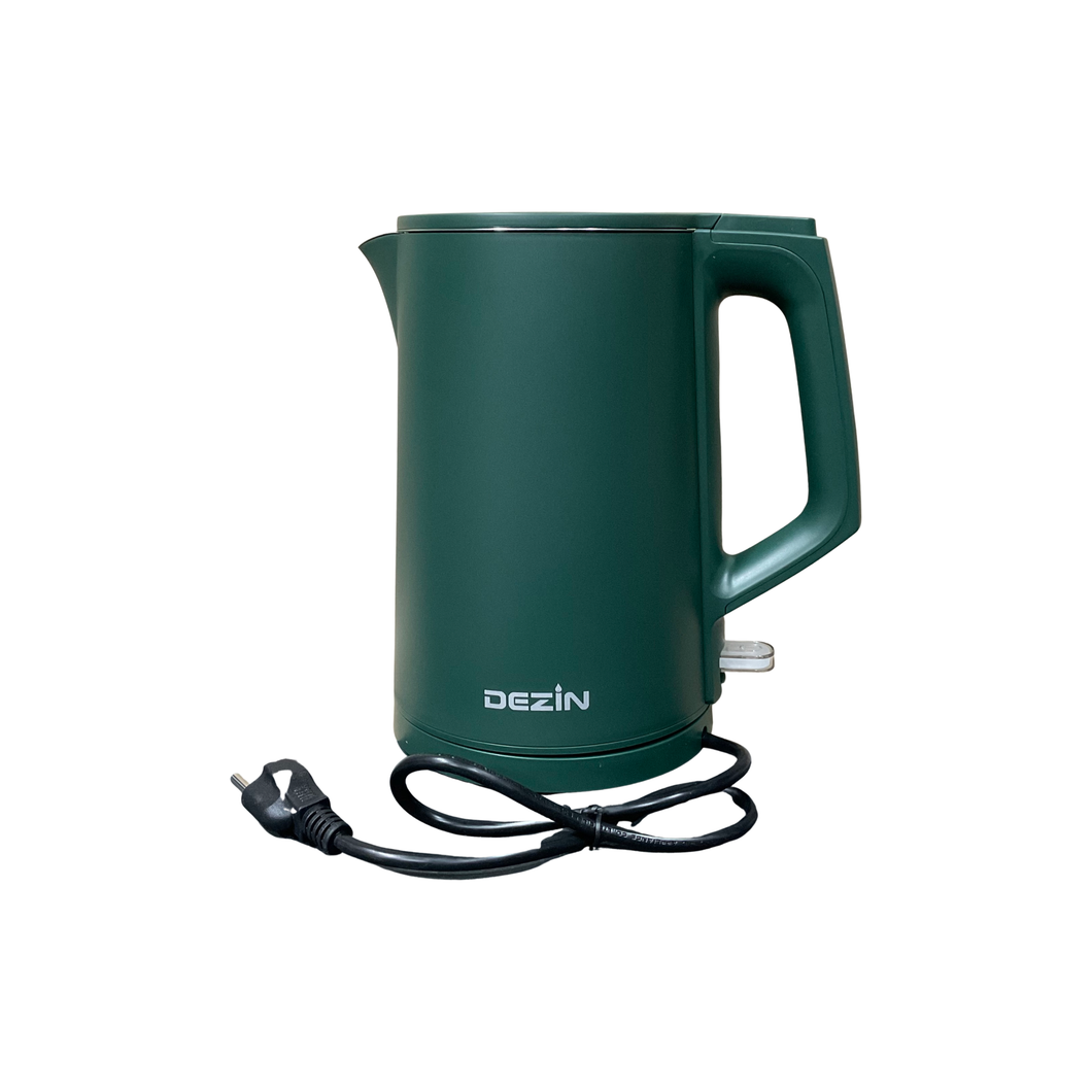 Tetera electrica dezin verde 1.7 lt