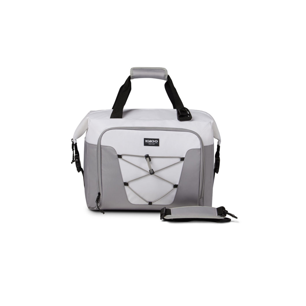 Bolso igloo cooler bag azul y blanco 36 can