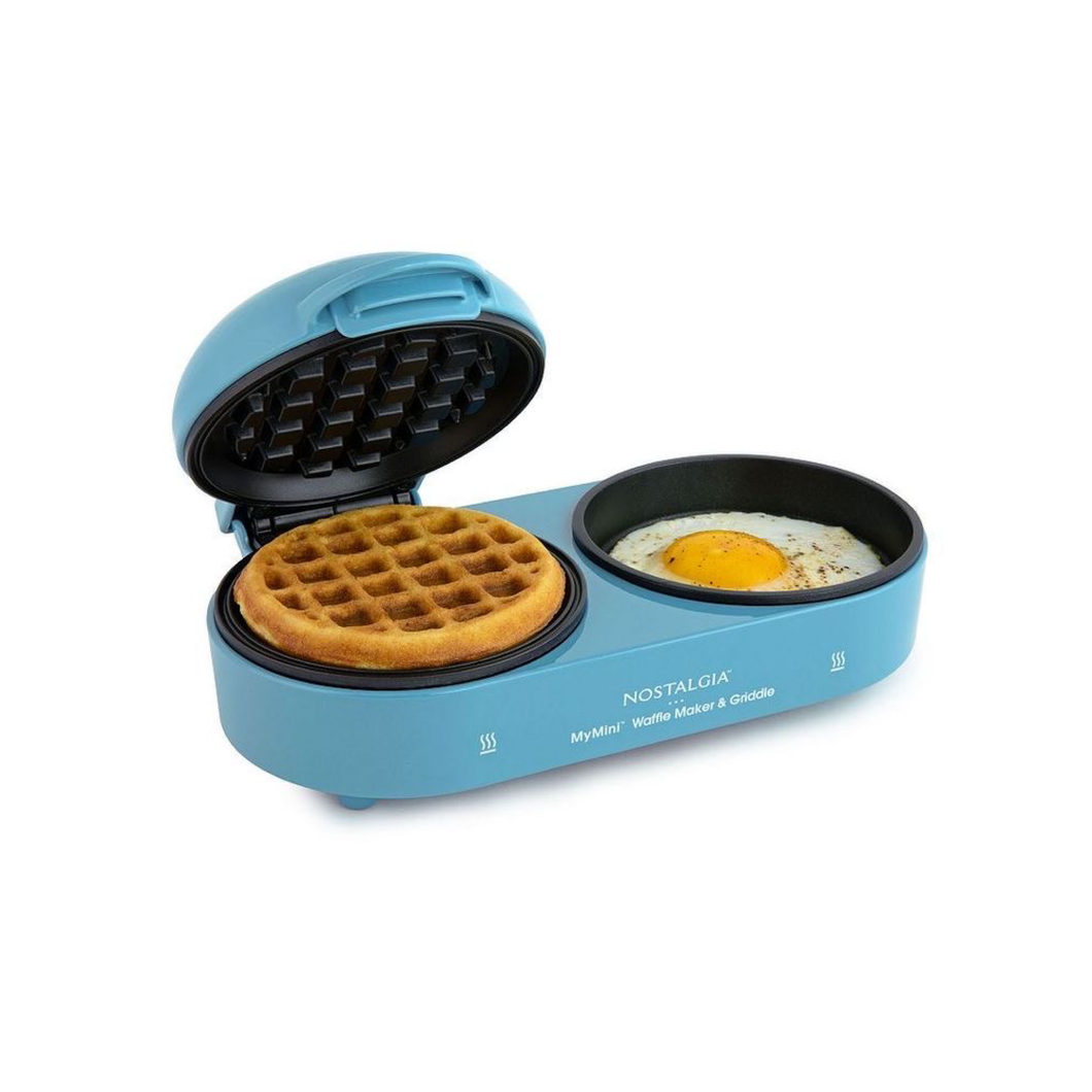 My mini waffler maker y griddel Nostalgia