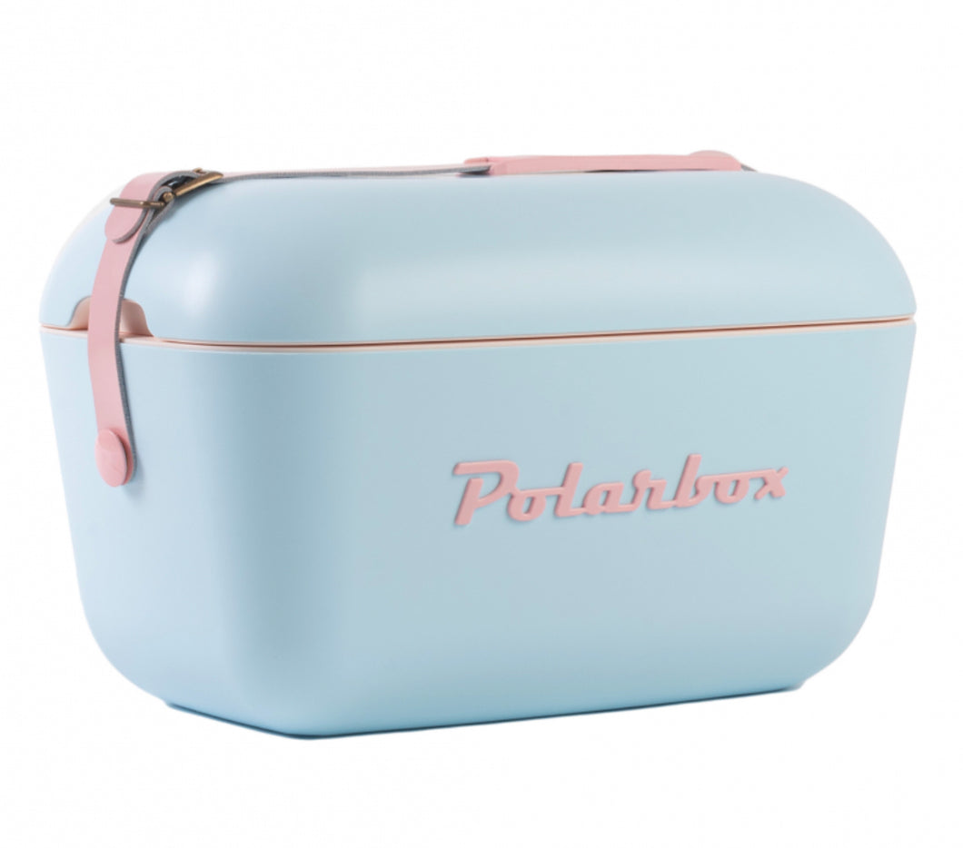 Cava Polarbox 4930 azul con rosado 12 litros